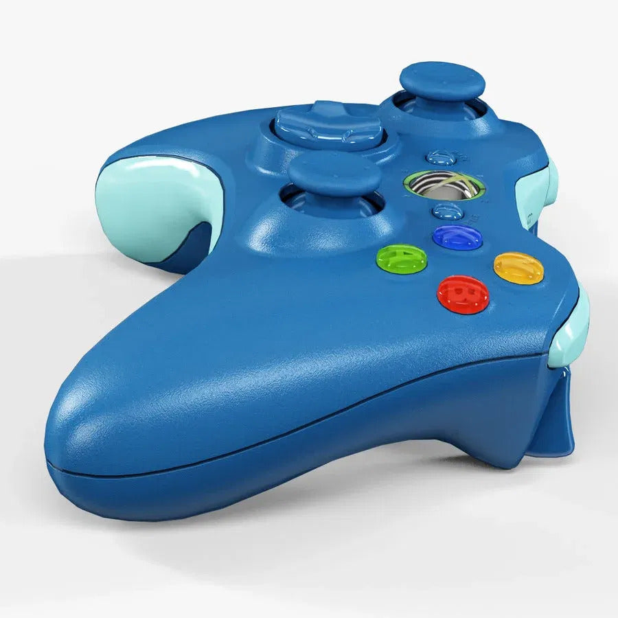 Xbox 360 Wireless Controller - Blue/Teal Limited Edition - Video Game Accessory - Used - CaveGamers - Image 2