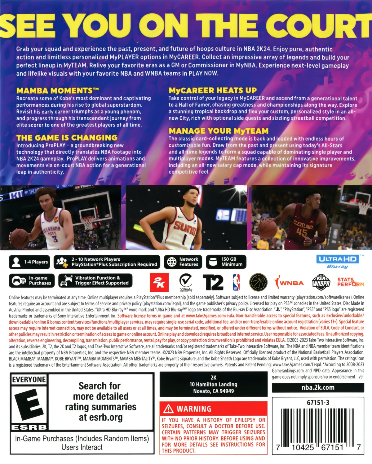 NBA 2K24 PS5 - Video Game - Used - CaveGamers - Image 2