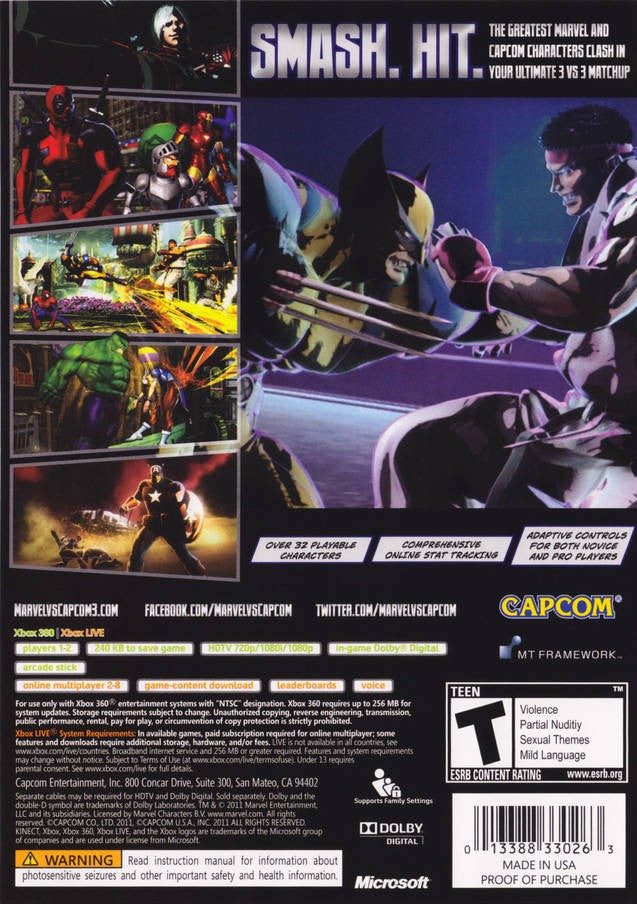 Marvel Vs. Capcom 3 Fate of Two Worlds