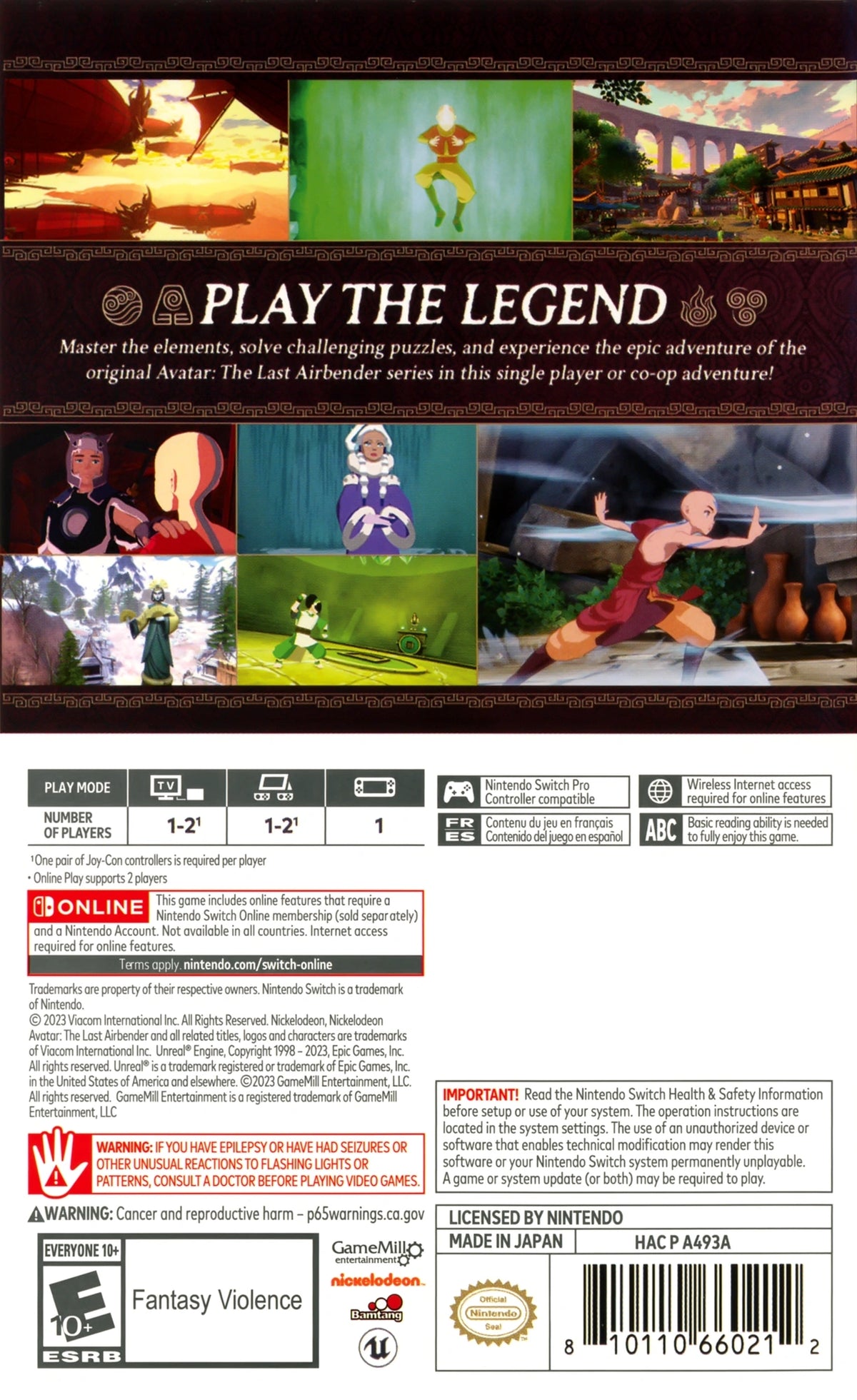 Avatar The Last Airbender: Quest for Balance Switch - Video Game - Used - CaveGamers - Image 2