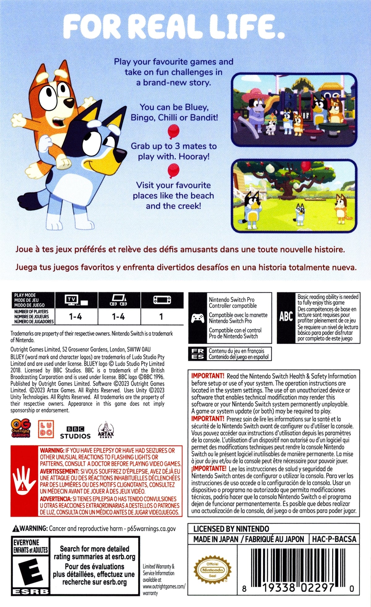 Bluey: The Videogame Switch - Video Game - Used - CaveGamers - Image 2