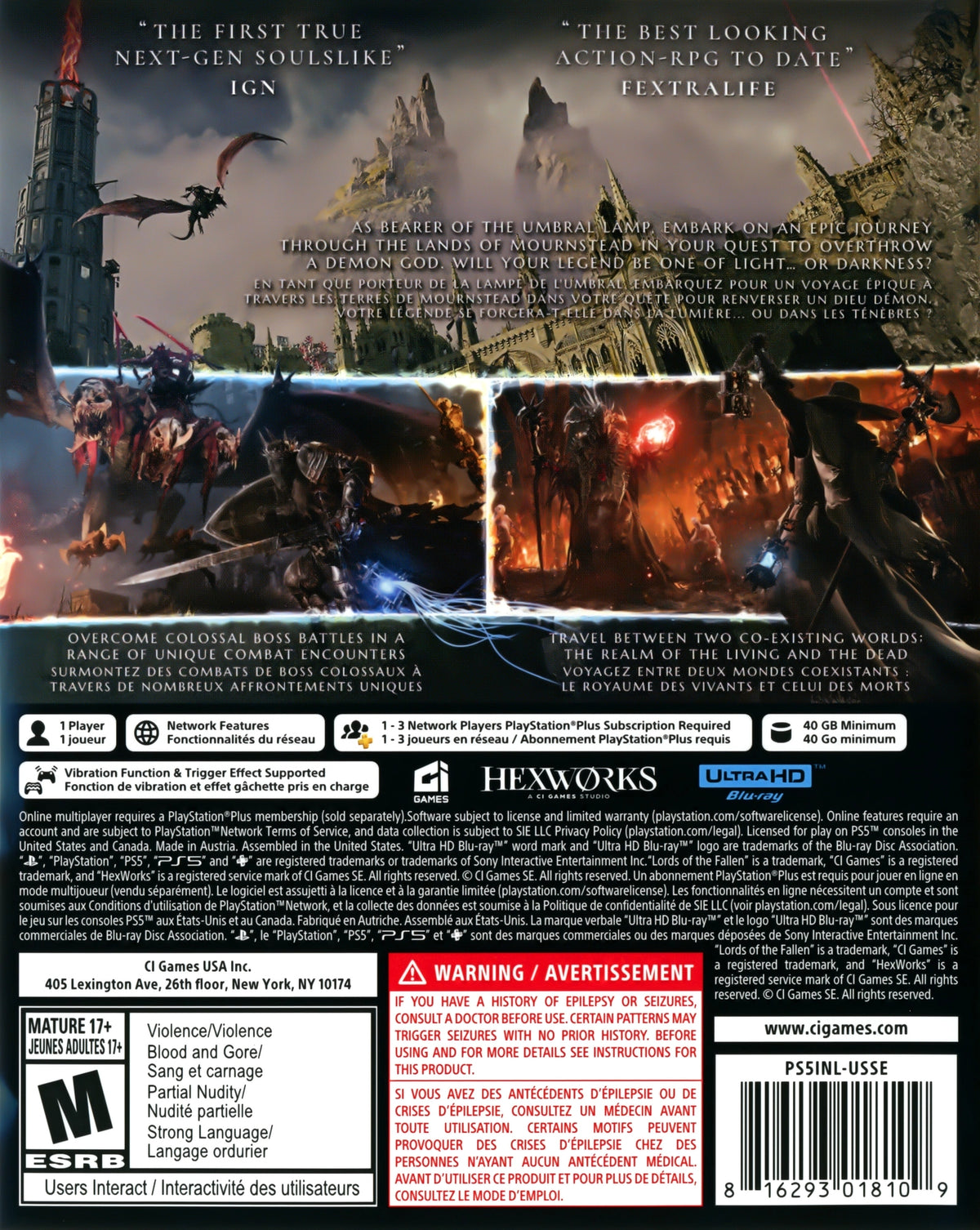 Lords of the Fallen PS5 - Video Game - Used - CaveGamers - Image 2