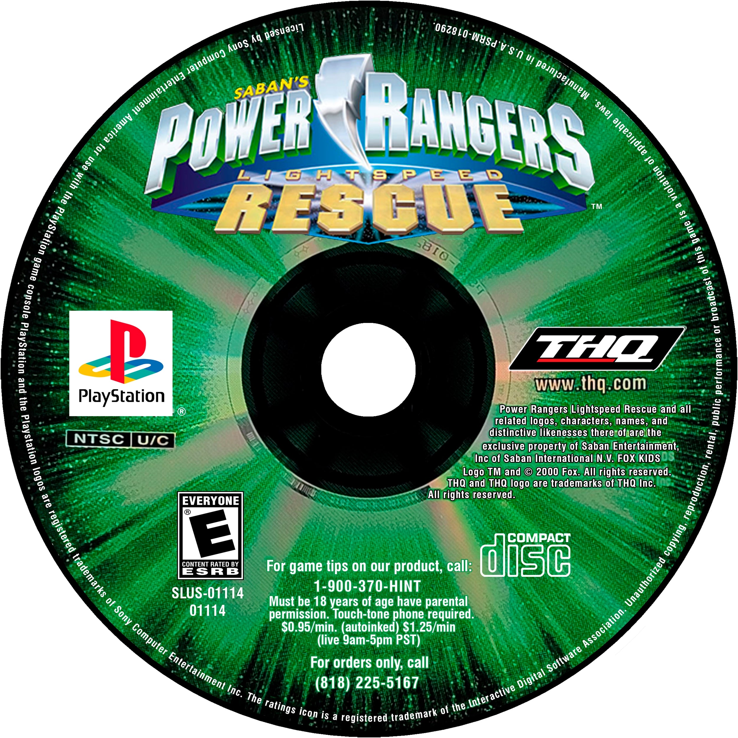 Power Rangers: Lightspeed Rescue Playstation - Video Game - Used - CaveGamers - Image 3