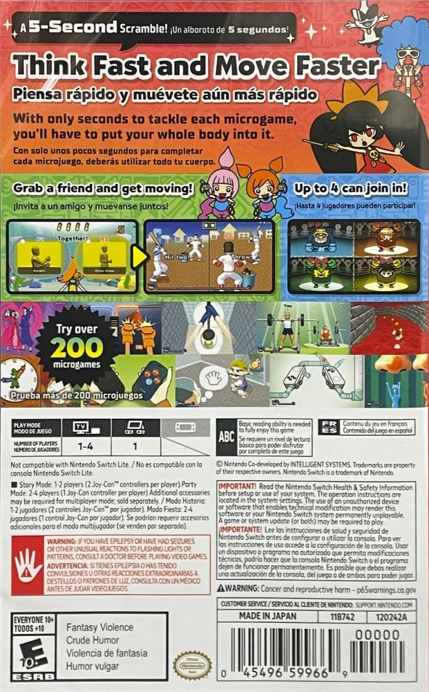 WarioWare: Move It Switch - Video Game - Used - CaveGamers - Image 2