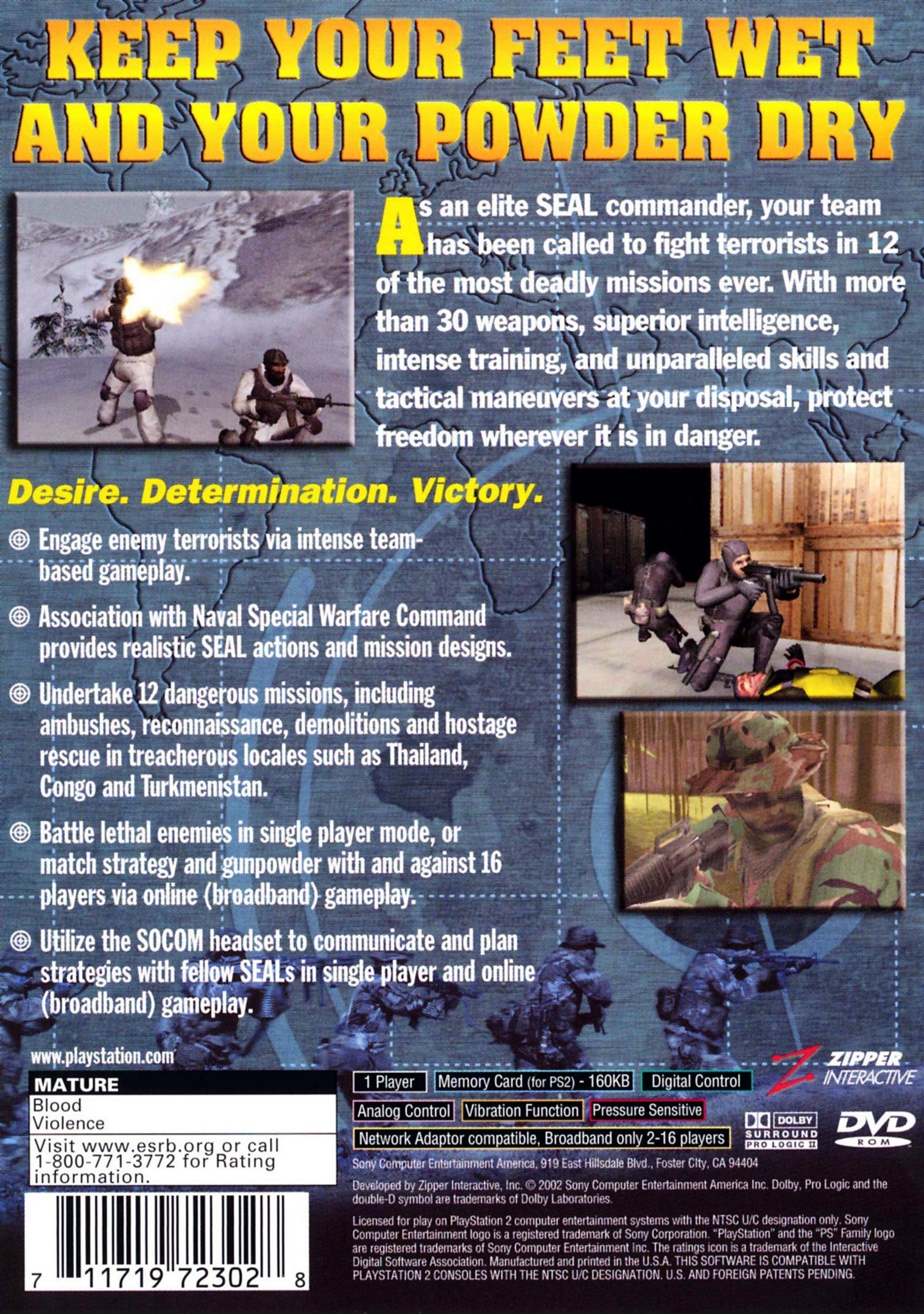 SOCOM: US Navy Seals PS2 - Video Game - Used - CaveGamers - Image 2