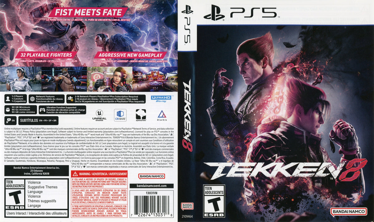 Tekken 8 PS5 - Video Game - Used - CaveGamers - Image 4