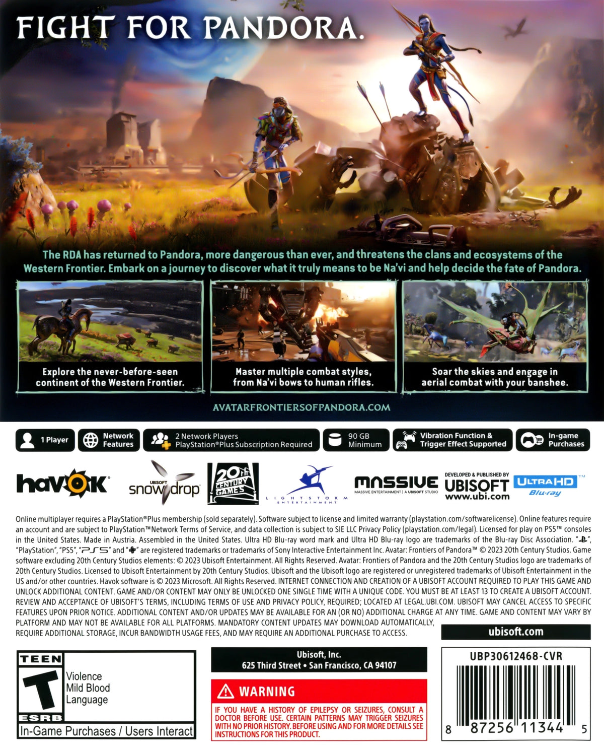 Avatar: Frontiers of Pandora PS5 - Video Game - Used - CaveGamers - Image 2