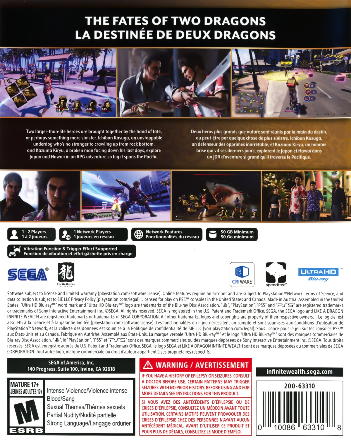 Like A Dragon: Infinite Wealth PS5 - Video Game - Used - CaveGamers - Image 2