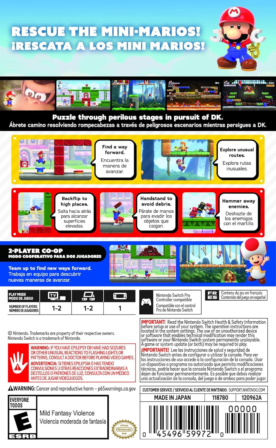 Mario VS Donkey Kong Switch - Video Game - Used - CaveGamers - Image 2