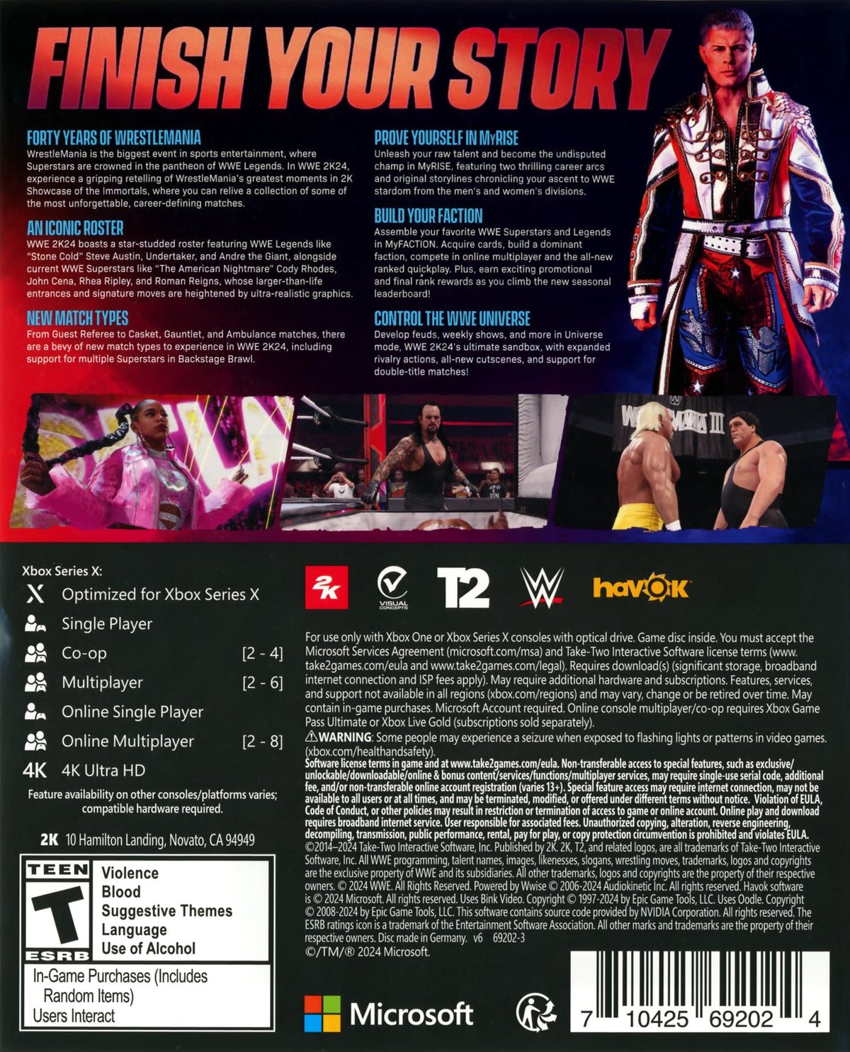 WWE 2K24 Xbox One - Video Game - Used - CaveGamers - Image 2