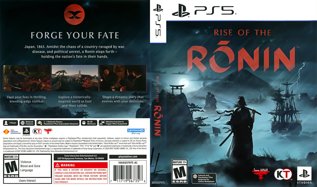 Rise Of The Ronin PS5 - Video Game - Used - CaveGamers - Image 4