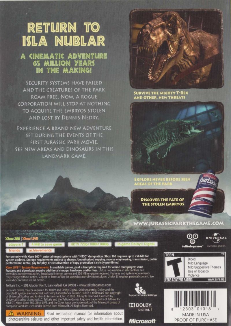 Jurassic Park: The Game
