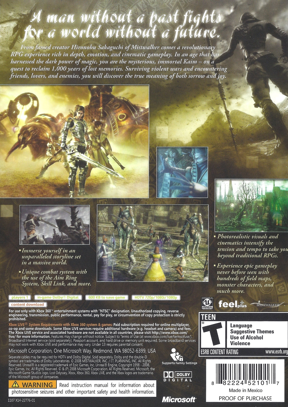 Lost Odyssey - Disc 3 Xbox 360 - Video Game - Used - CaveGamers - Image 2