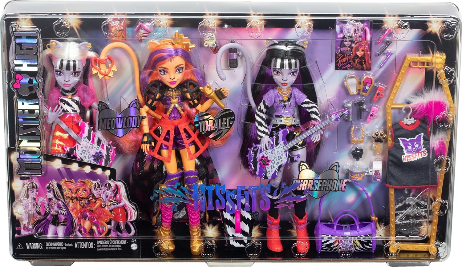 Mattel Monster High Dolls, the Hissfits Band three pack Action Figures - Toys - New - CaveGamers - Image 2