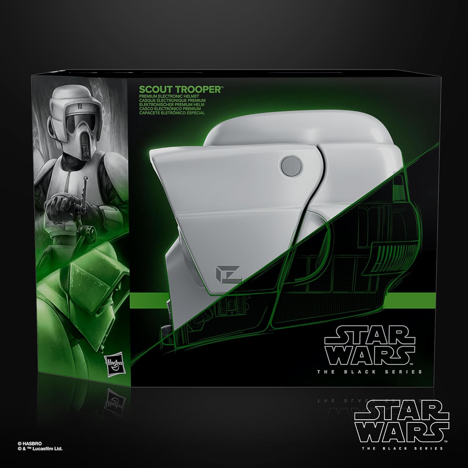 Star Wars: The Black Series - Scout Trooper Premium Helmet Prop Replicas - Toys - New - CaveGamers - Image 2