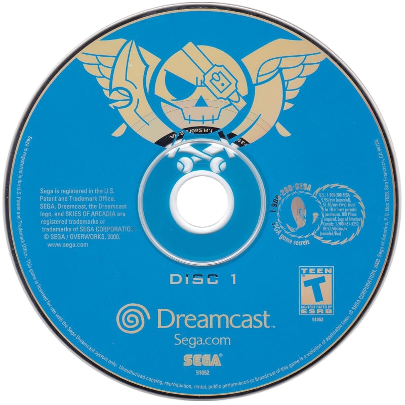 Skies of Arcadia [2 Discs] DreamCast - Video Game - Used - CaveGamers - Image 3
