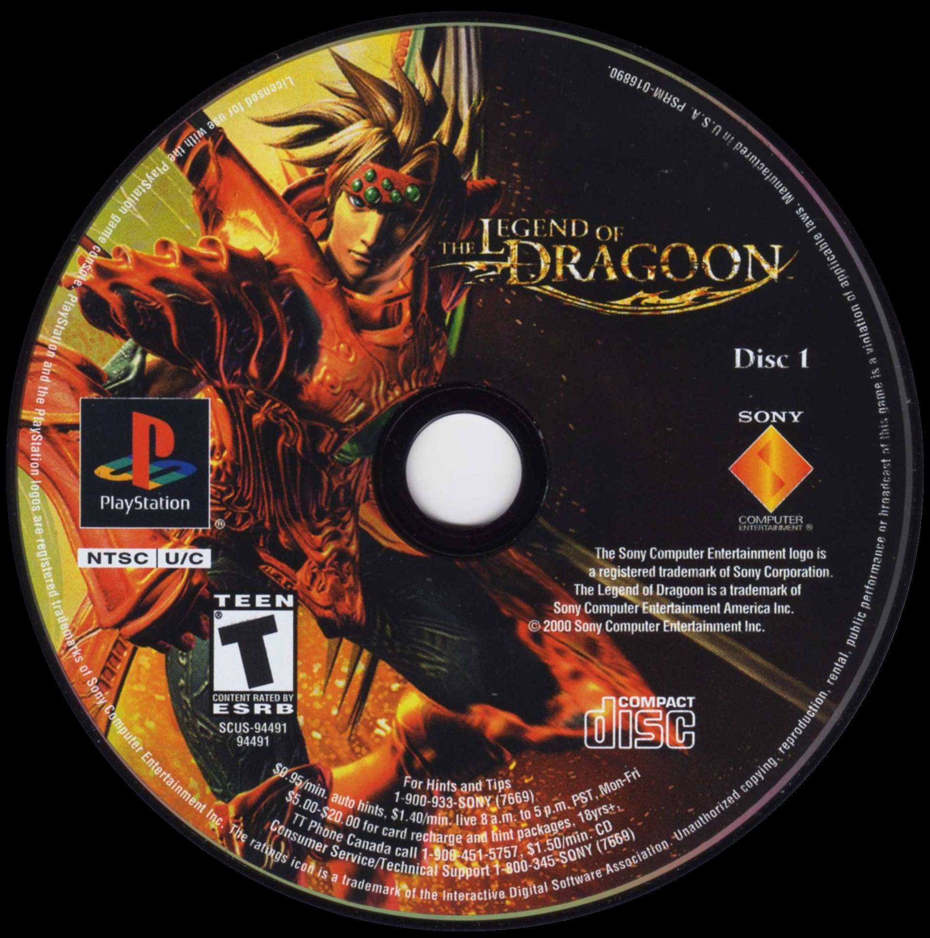 The Legend of Dragoon [4 Discs] Playstation - Video Game - Used - CaveGamers - Image 3