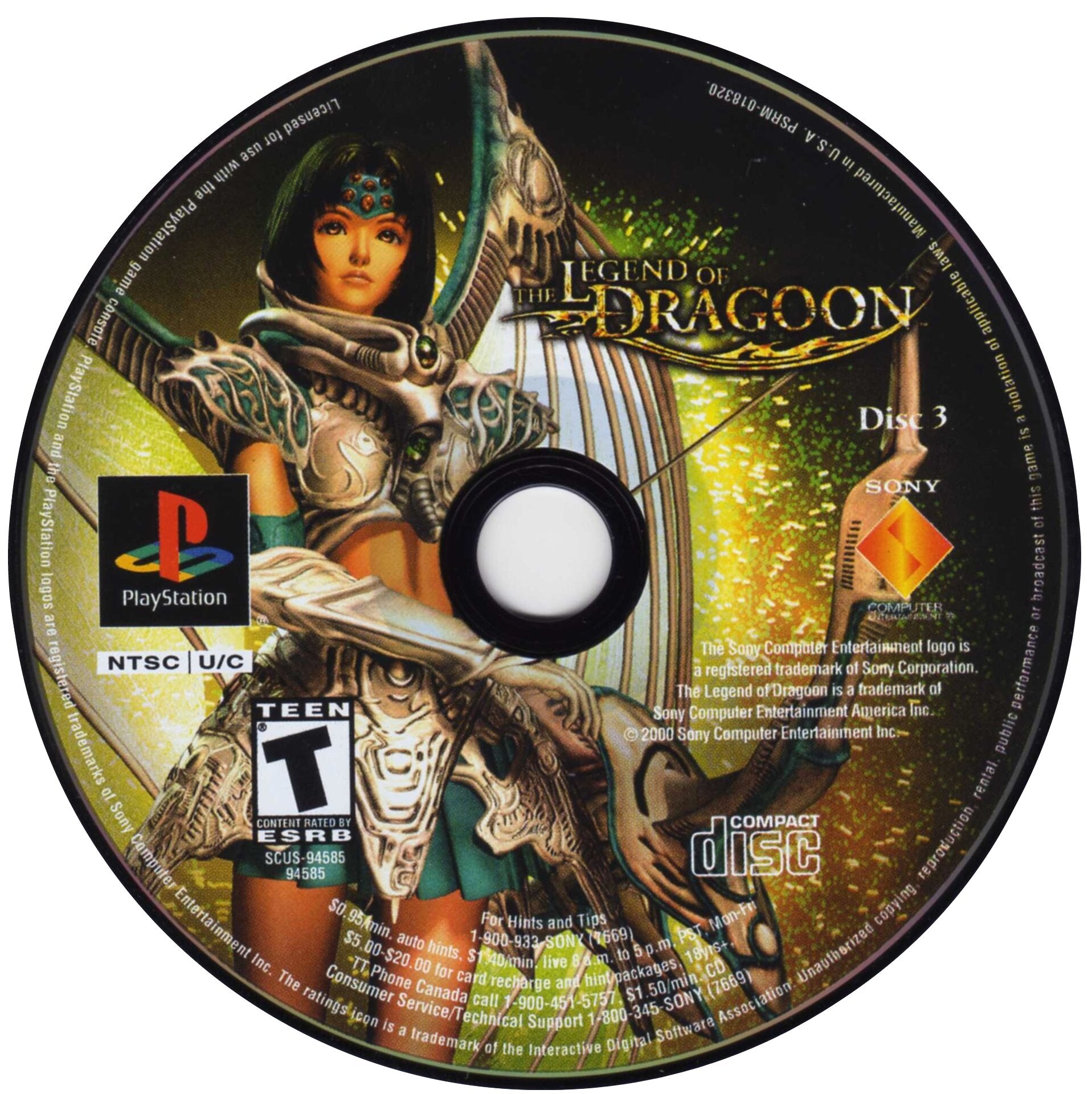 The Legend of Dragoon [4 Discs] Playstation - Video Game - Used - CaveGamers - Image 5
