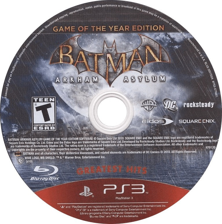Batman: Arkham Asylum [Game of the Year Edition] PS3 - Video Game - Used - CaveGamers - Image 3