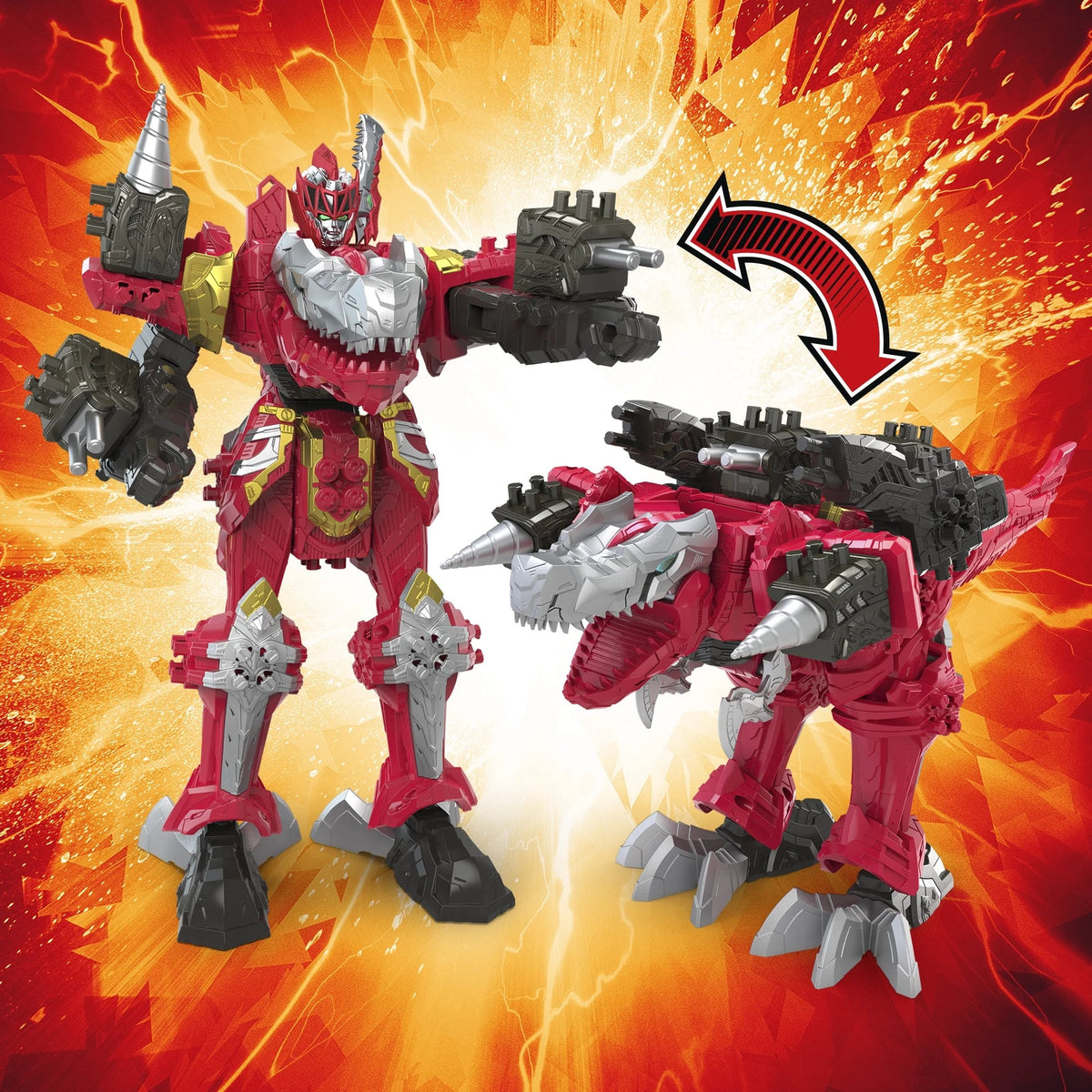 Power Rangers Dino Fury T-Rex Champion Zord Combining Zord Action Figures - Toys - New - CaveGamers - Image 6