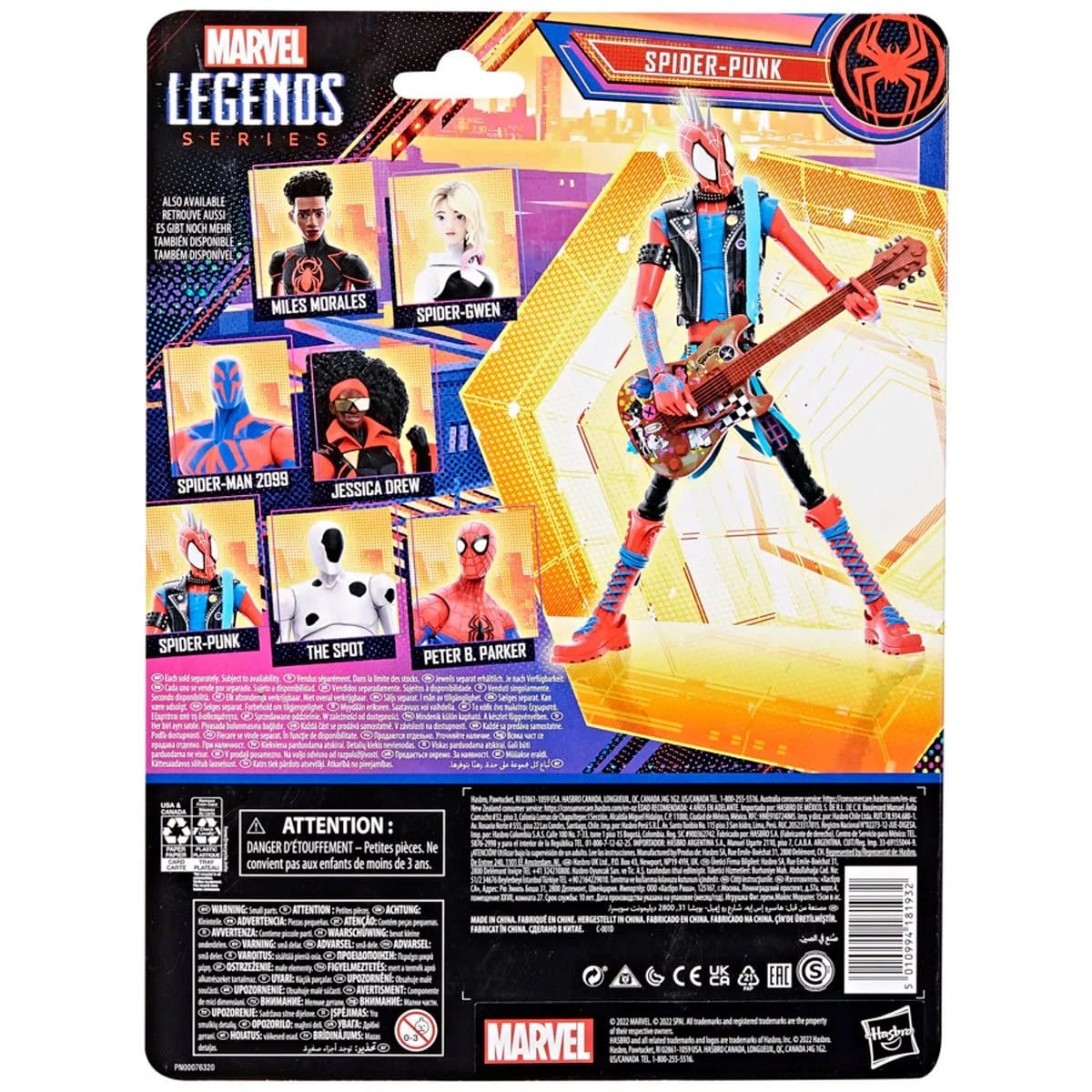 Marvel Legends Spider-Man Spider-Verse Spider-Punk Action Figures - Toys - New - CaveGamers - Image 2