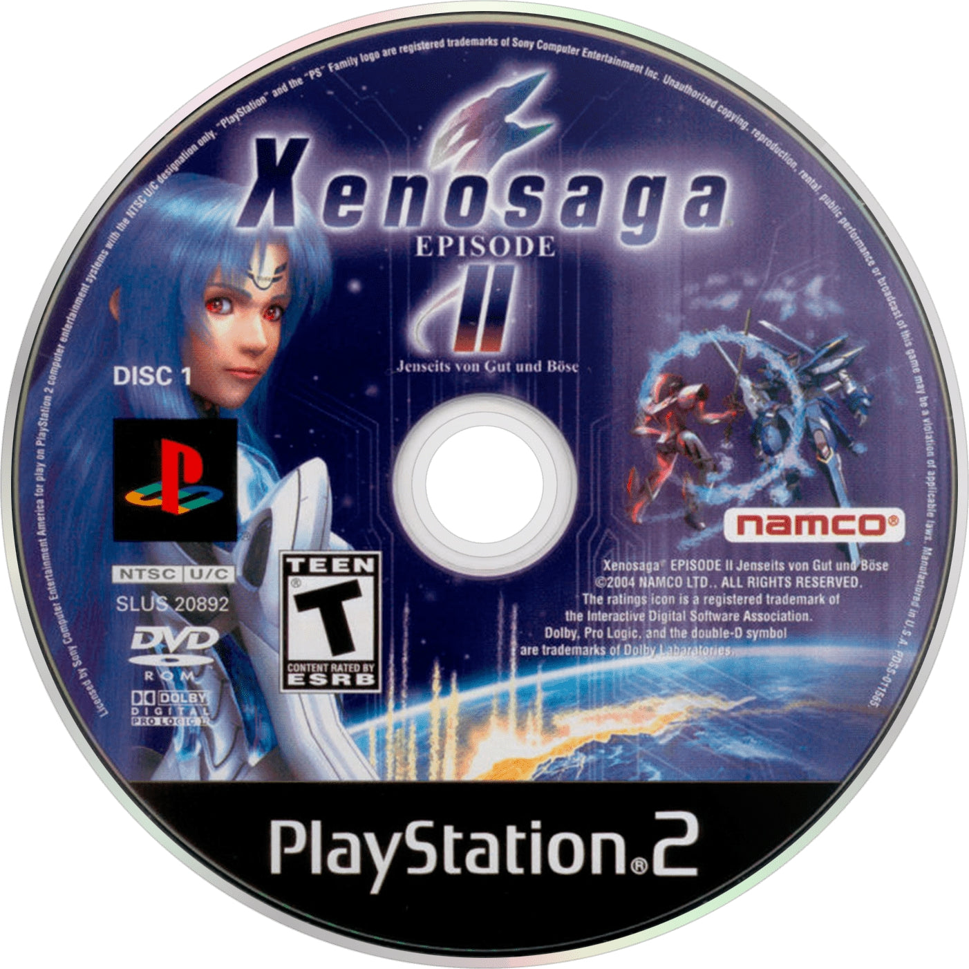 Xenosaga Episode II: Jenseits Von Gut und Bose [2 Discs] PS2 - Video Game - Used - CaveGamers - Image 3