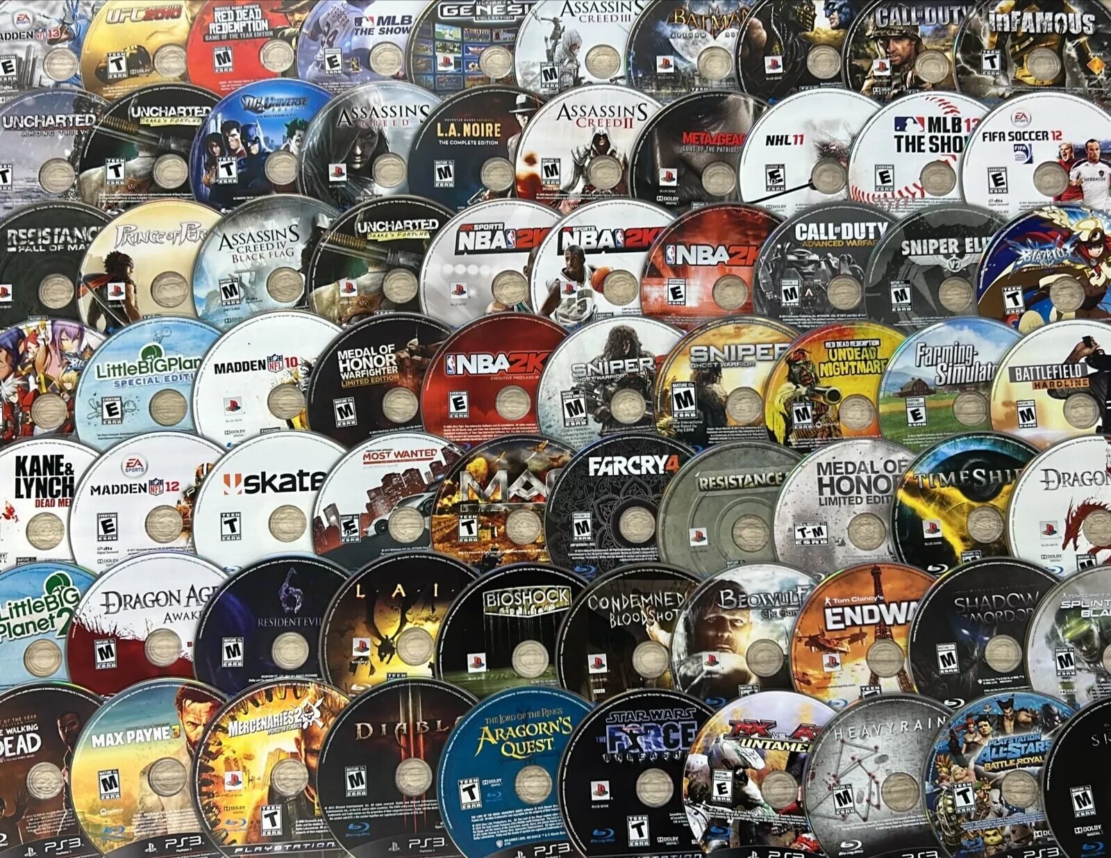 Mystery Mixed Lot of 15 Sony PlayStation 3 Games PS3 - Video Game - Used - CaveGamers