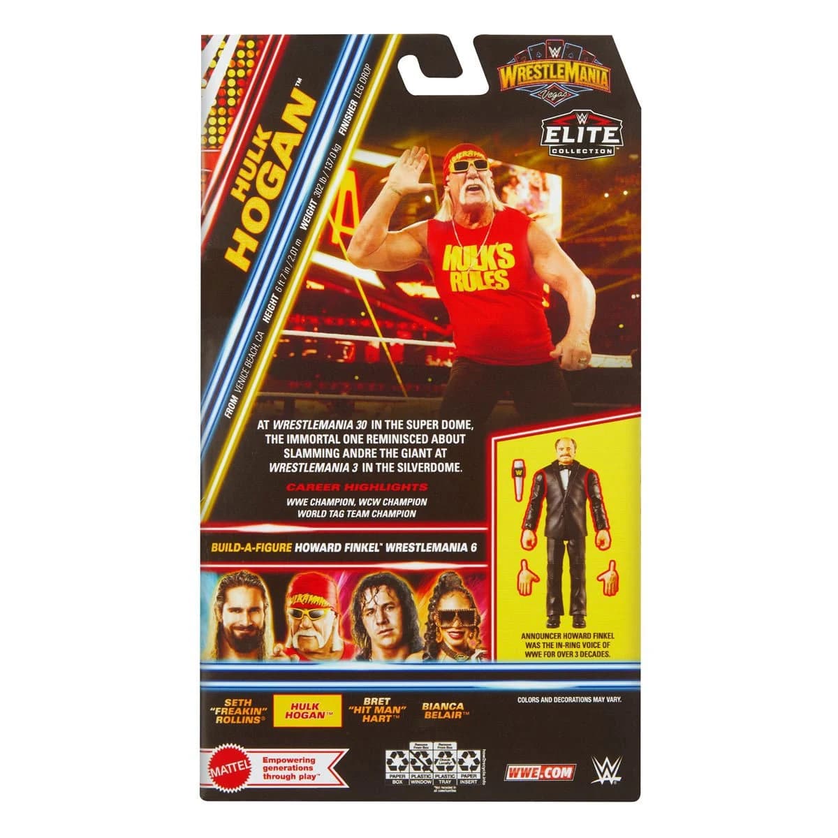 WWE WrestleMania Elite Hulk Hogan Action Figure Action Figures - Toys - New - CaveGamers - Image 2