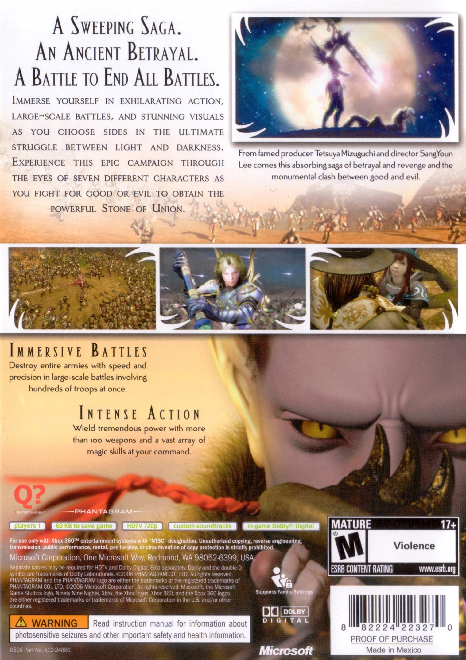 N3: Ninety-Nine Nights Xbox 360 - Video Game - Used - CaveGamers - Image 2