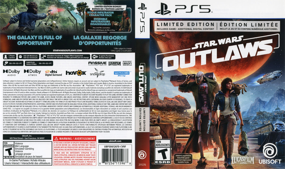 Star Wars Outlaws PS5 - Video Game - Used - CaveGamers - Image 4