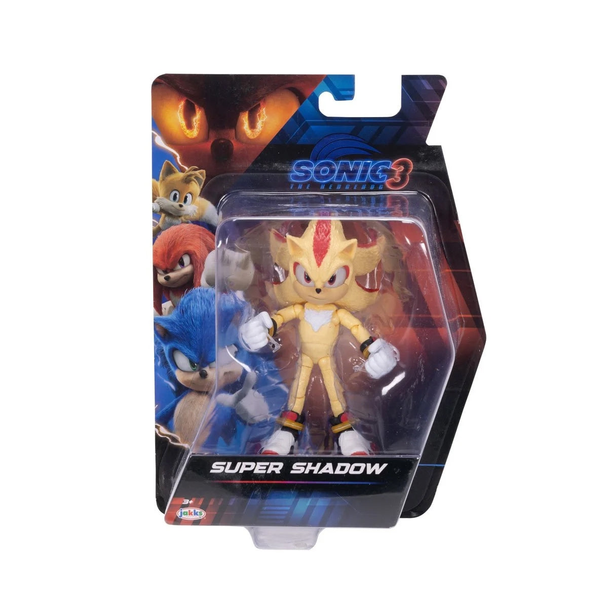 Sonic the Hedgehog 3 Movie Super Shadow 5" Wave 3 Action Figure Action Figures - Toys - New - CaveGamers