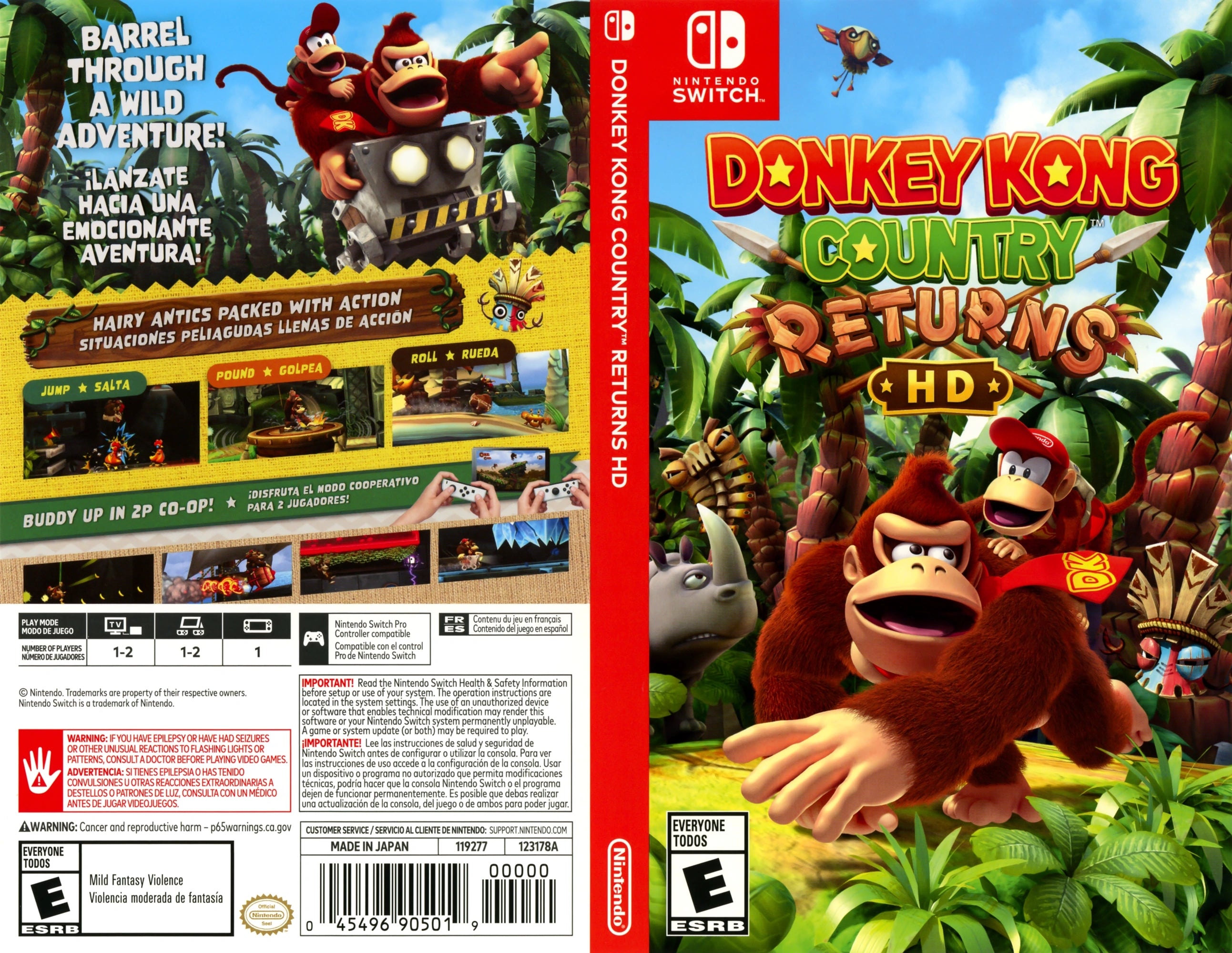Donkey Kong Country Returns HD Switch - Video Game - Used - CaveGamers - Image 4