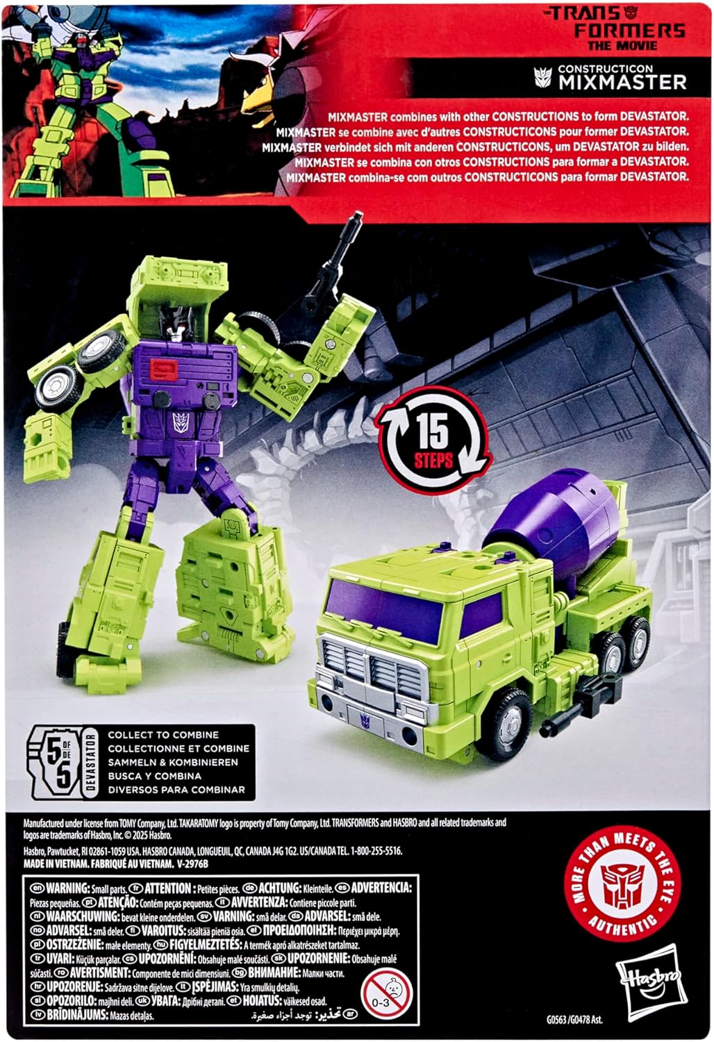 Transformers Studio Series 86 Voyager Class Transformers: The Movie Constructicon Mixmaster Action Figures - Toys - New - CaveGamers - Image 3