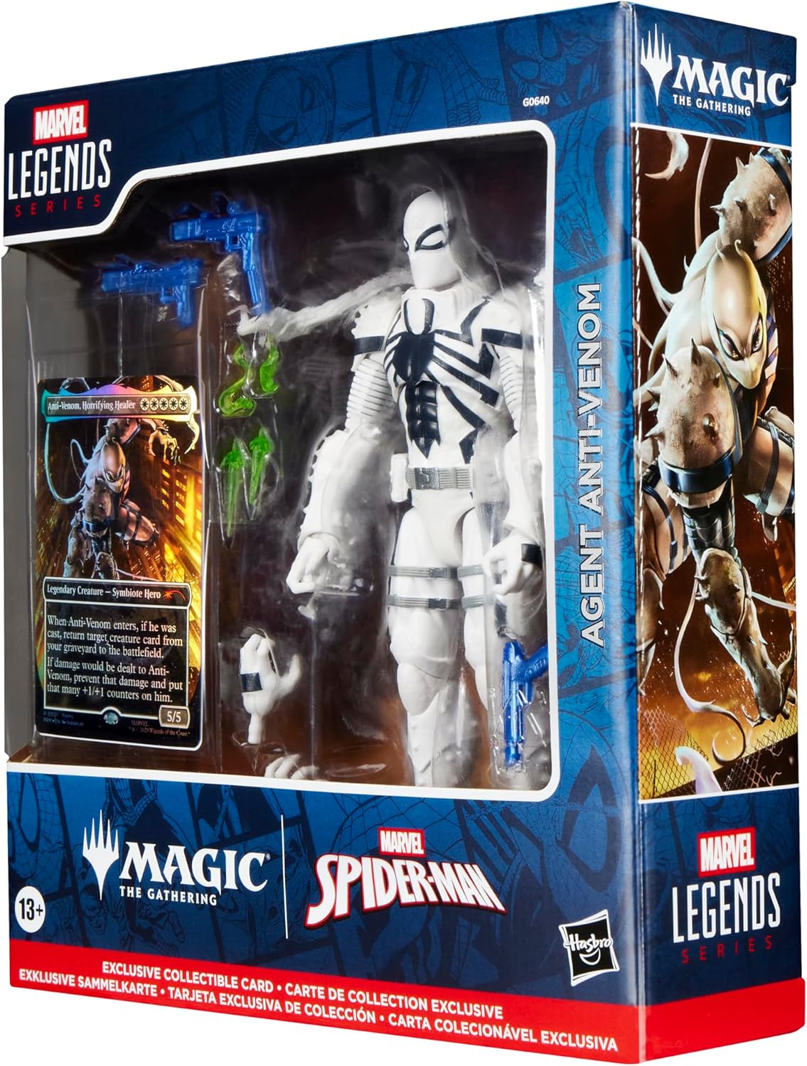 Marvel Legends Spider-Man Agent Anti-Venom Action Figure and Magic: The Gathering Card Action Figures - Toys - New - CaveGamers - Image 2