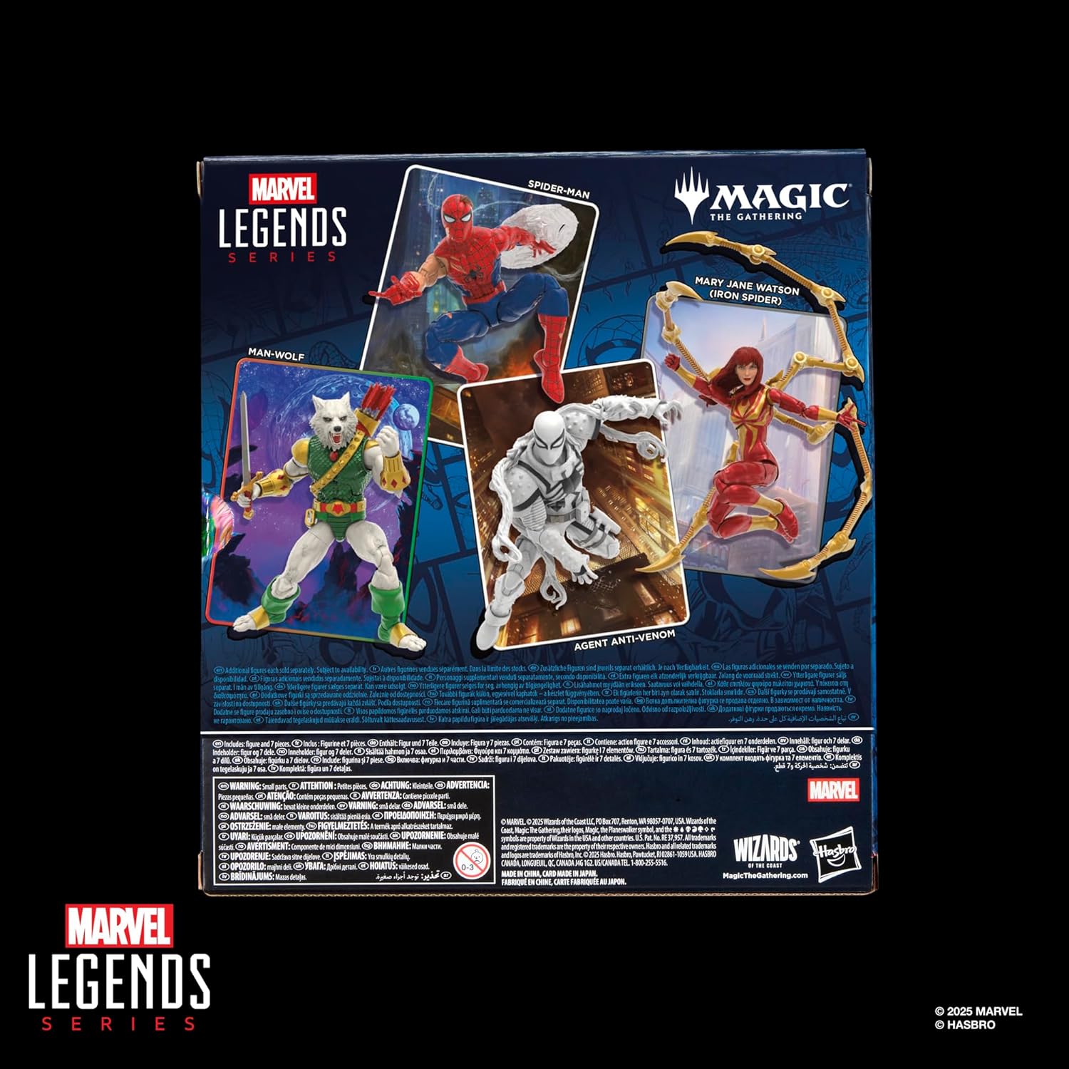 Marvel Legends Spider-Man Magic: The Gathering Man-Wolf 6" Action Figure and Card Action Figures - Toys - New - CaveGamers - Image 2