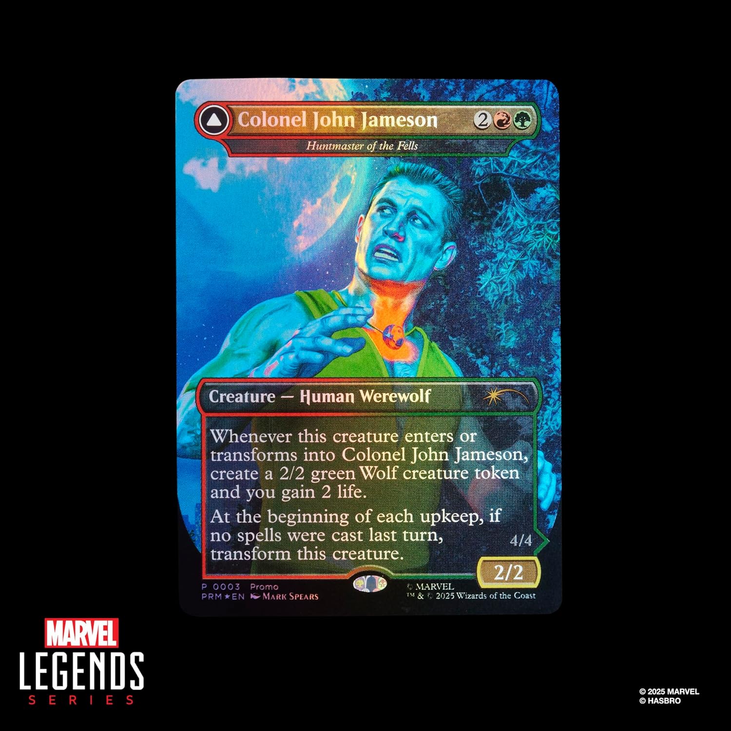 Marvel Legends Spider-Man Magic: The Gathering Man-Wolf 6" Action Figure and Card Action Figures - Toys - New - CaveGamers - Image 3