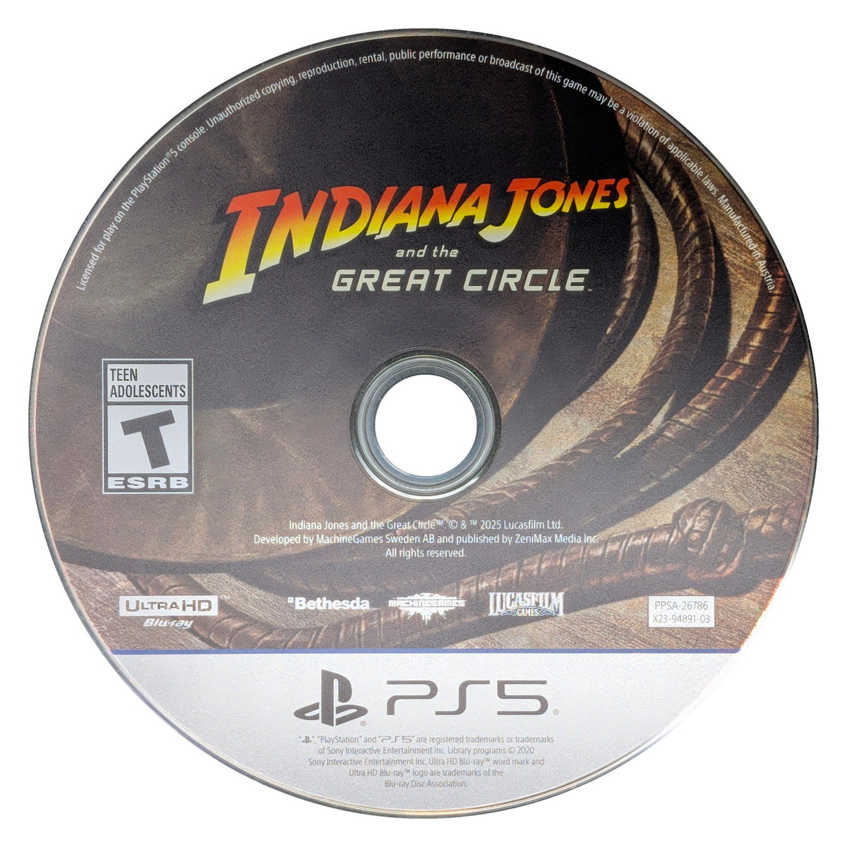 Indiana Jones and the Great Circle PS5 - Video Game - Used - CaveGamers - Image 3