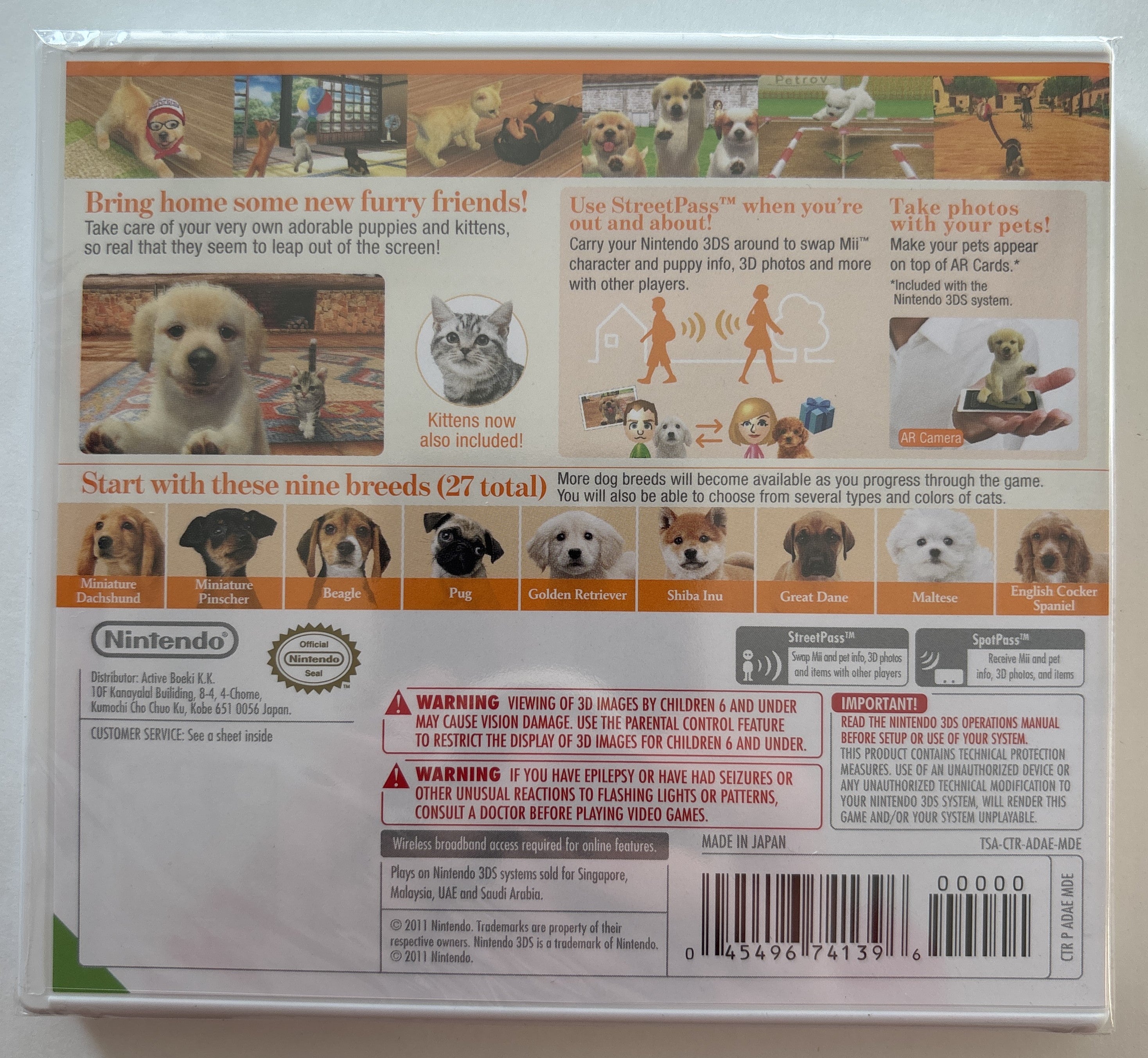 Nintendogs + Cats: Golden Retriever and New Friends [Asia]