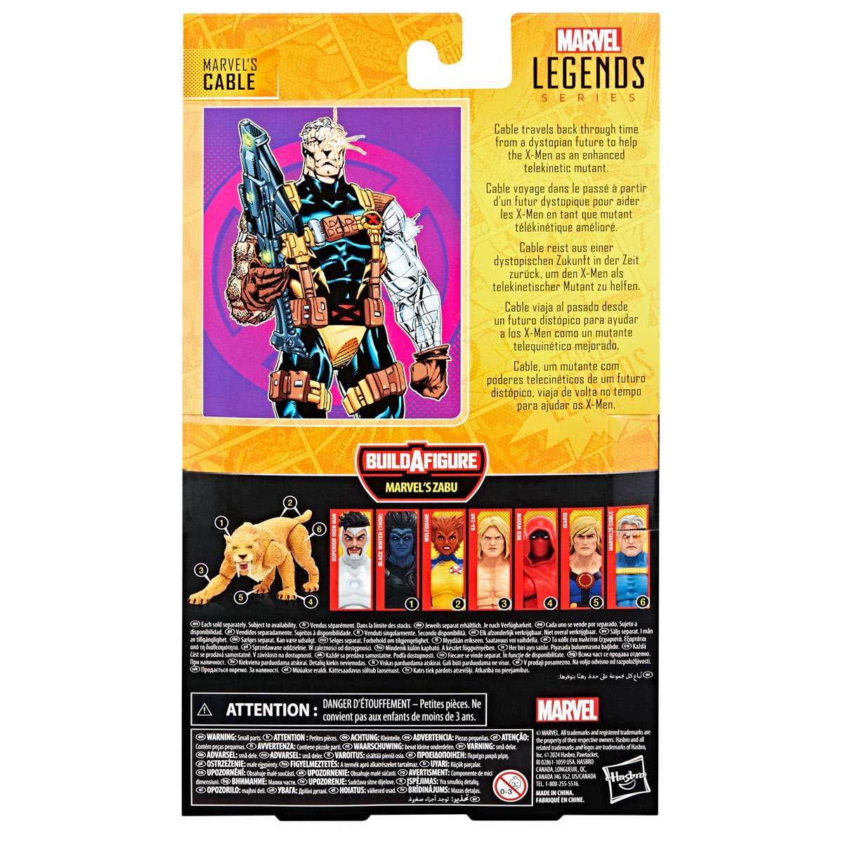Marvel Legends Zabu Series Cable 6" Action Figure Action Figures - Toys - New - CaveGamers - Image 10