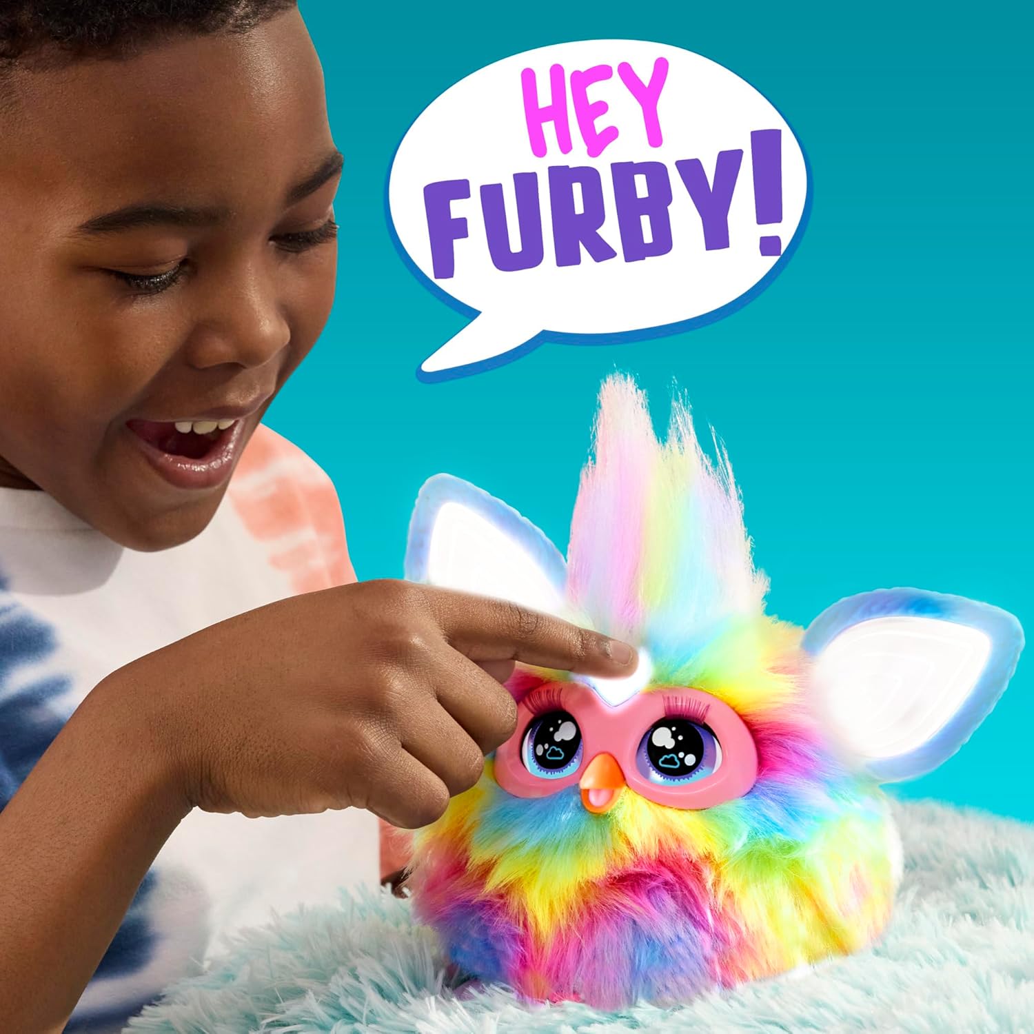 Furby Tie Dye Electronic Plush Toy Dolls - Toys - New - CaveGamers - Image 2