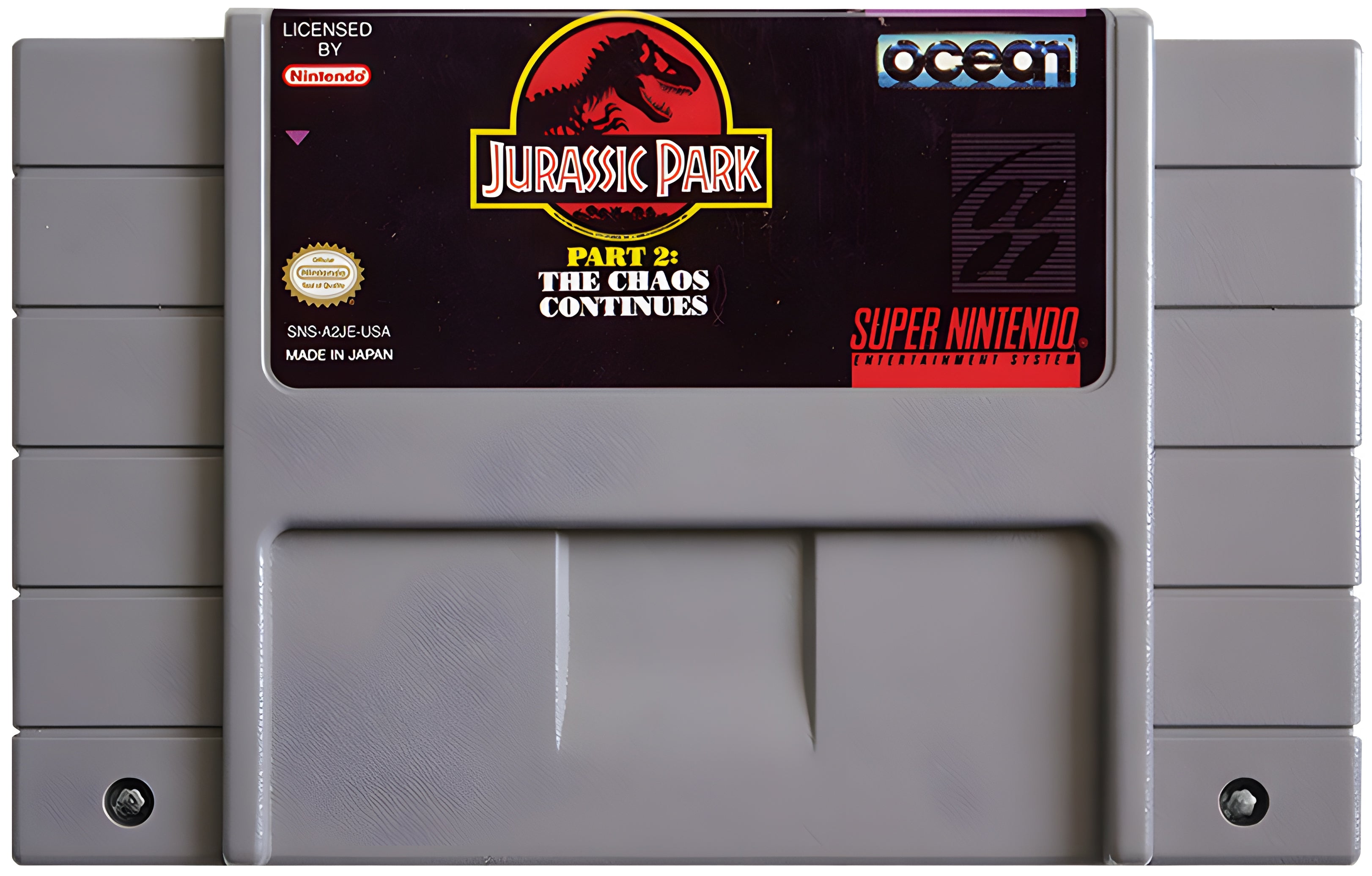 Jurassic Park Part 2: The Chaos Continues SNES - Video Game - Used - CaveGamers - Image 3