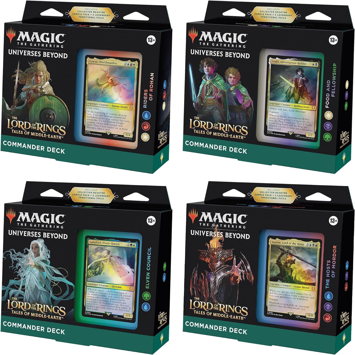 Magic: The Gathering - The Lord of the Rings: Tales of Middle-earth Commander Deck Case (4 Decks) - Trading Card - New - CaveGamers