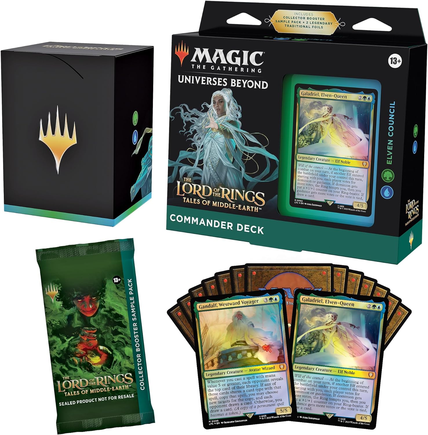 Magic: The Gathering - The Lord of the Rings: Tales of Middle-earth Commander Deck Case (4 Decks) - Trading Card - New - CaveGamers - Image 4