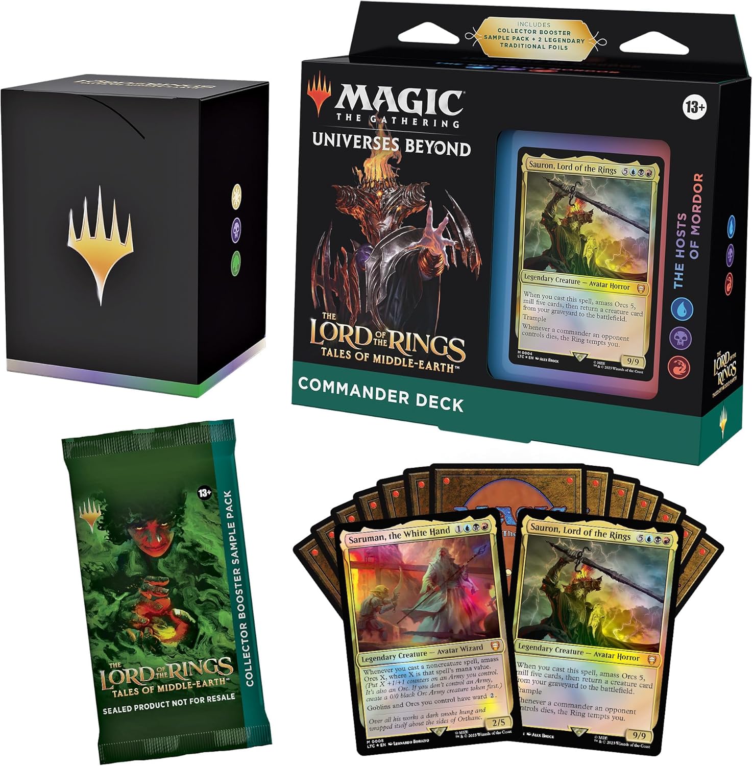 Magic: The Gathering - The Lord of the Rings: Tales of Middle-earth Commander Deck Case (4 Decks) - Trading Card - New - CaveGamers - Image 5