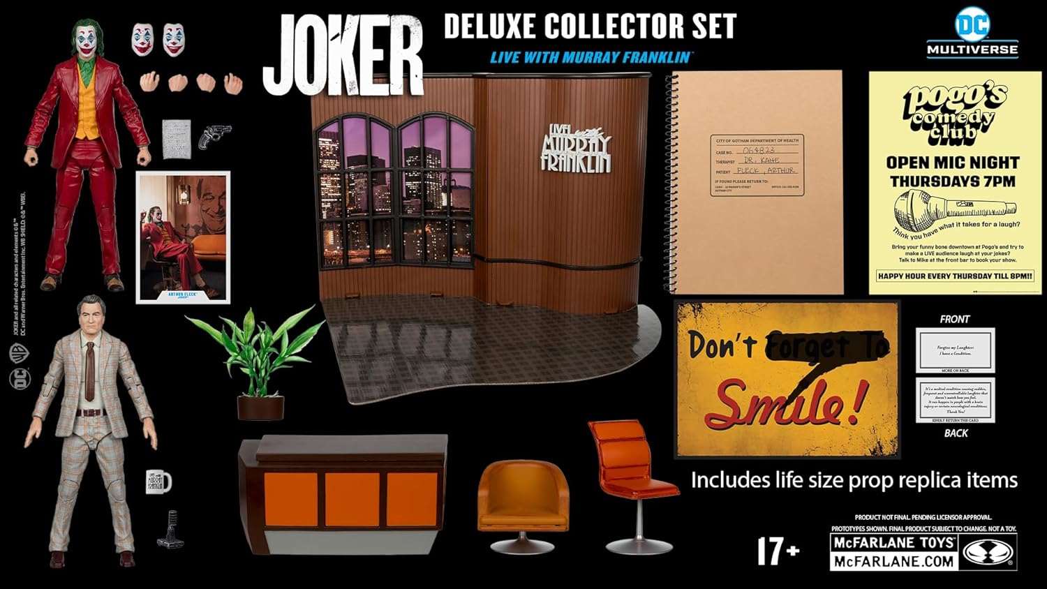 McFarlane DC Multiverse The Joker & Live! with Murray Franklin Deluxe Collector Set Action Figures - Toys - New - CaveGamers - Image 10