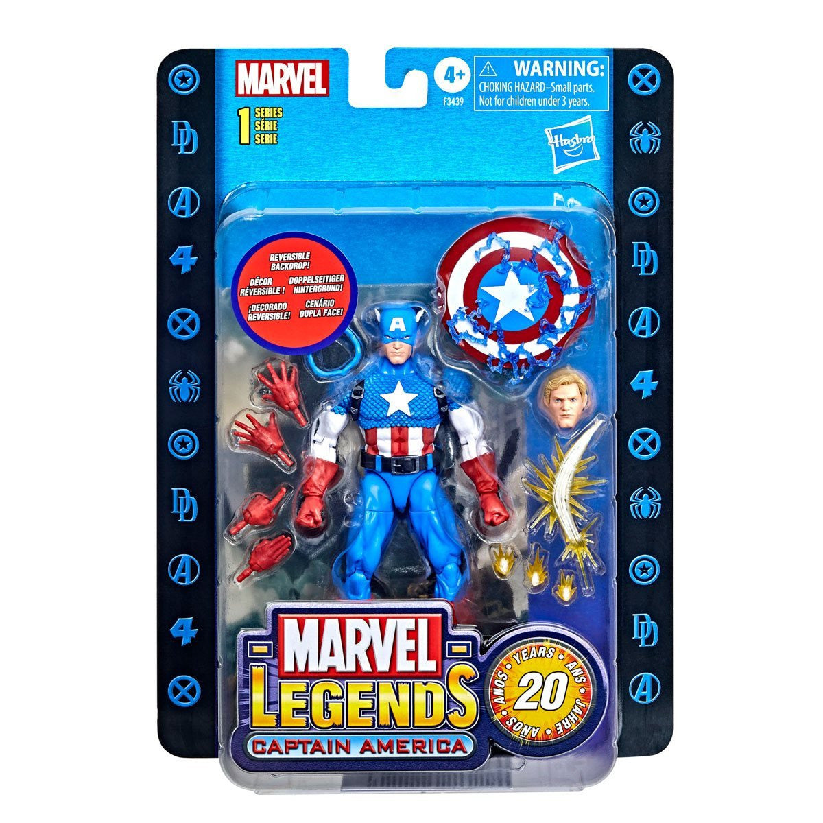 Marvel Legends 20th Anniversary Series 1 Captain America 6" Action Figure Action Figures - Toys - New - CaveGamers