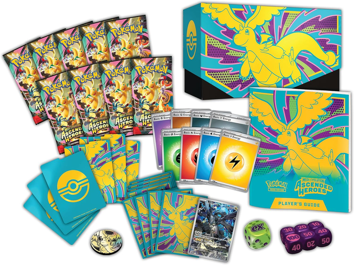 Pokemon TCG: Mega Evolution Ascended Heroes Elite Trainer Box - Trading Card - New - CaveGamers - Image 3