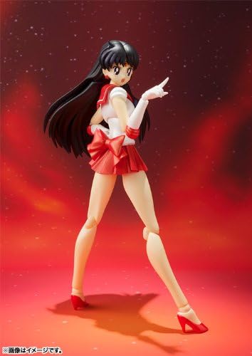 S.H.Figuarts Pretty Guardian Sailor Moon Sailor Mars Animation Color Edition Action Figure Action Figures - Toys - New - CaveGamers - Image 8