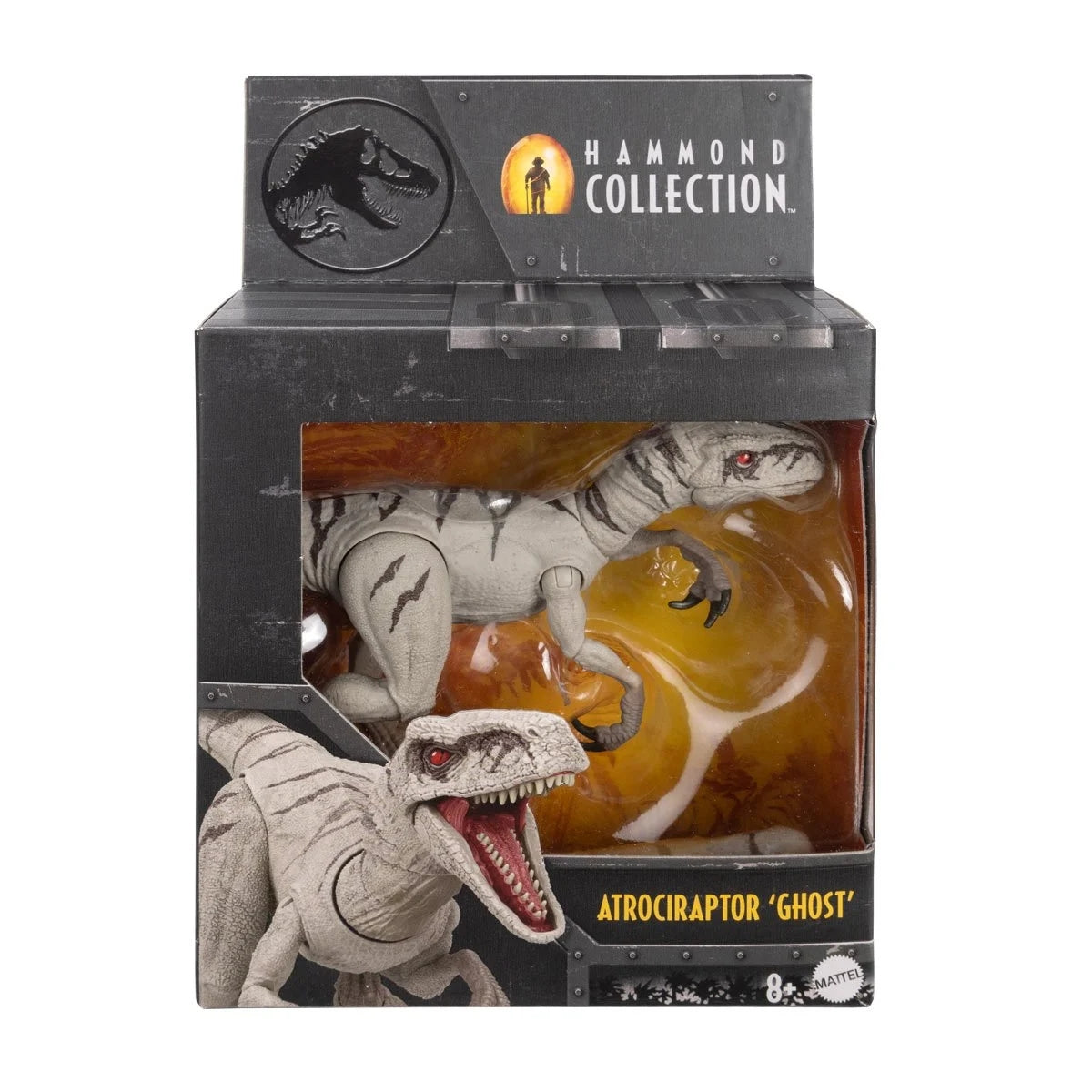Mattel Jurassic World Hammond Collection Dinosaur Action Figure Toy, Atrociraptor Ghost, Premium Mov Action Figures - Toys - New - CaveGamers
