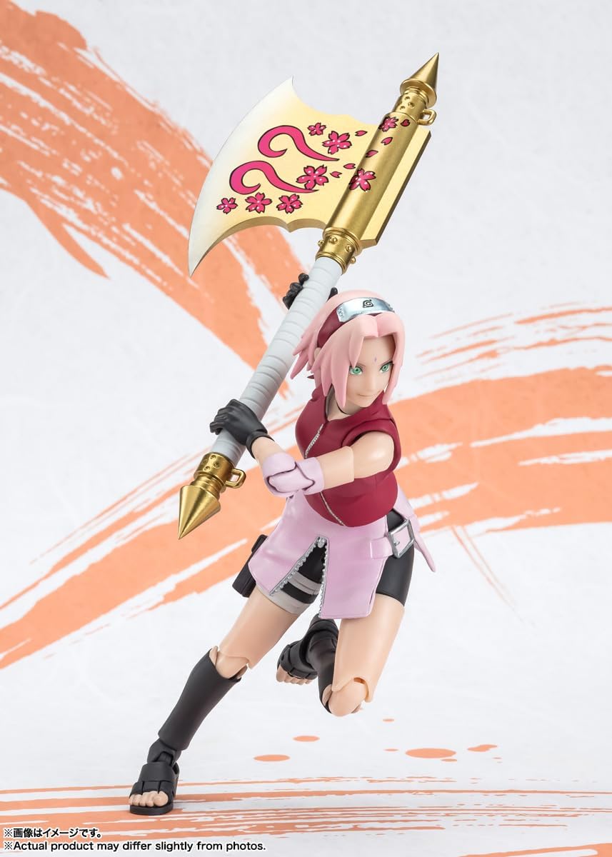 S.H.Figuarts Naruto Sakura Haruno Narutop99 Edition Action Figure Action Figures - Toys - New - CaveGamers - Image 3